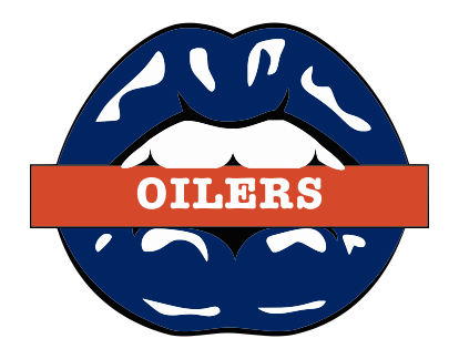 Edmonton Oilers Lips Logo iron on paper